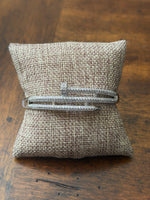 Load image into Gallery viewer, Silver Pavé Nail Bracelet
