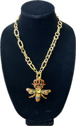 Load image into Gallery viewer, Ladies Queen Bee Handcrafted Necklace
