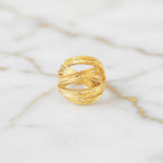 Load image into Gallery viewer, Textured Halo Adjustable Ring
