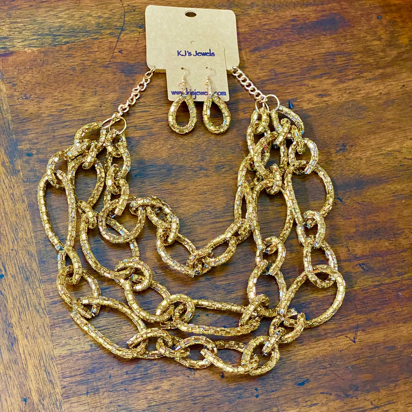 Bronze Multi-Layered Fashion Necklace