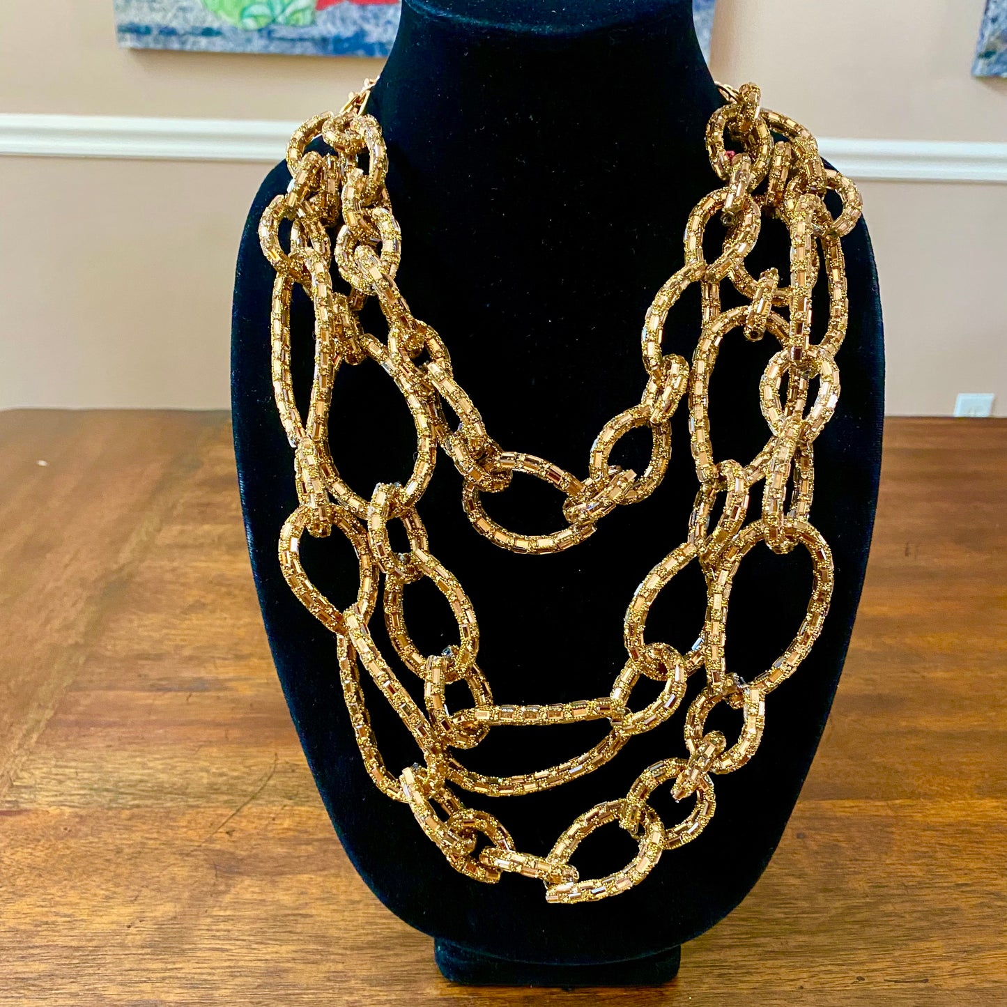 Bronze Multi-Layered Fashion Necklace