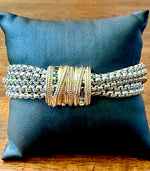 Load image into Gallery viewer, Two-Tone Multi-Strand Bracelet
