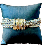 Load image into Gallery viewer, Two-Tone Multi-Strand Bracelet
