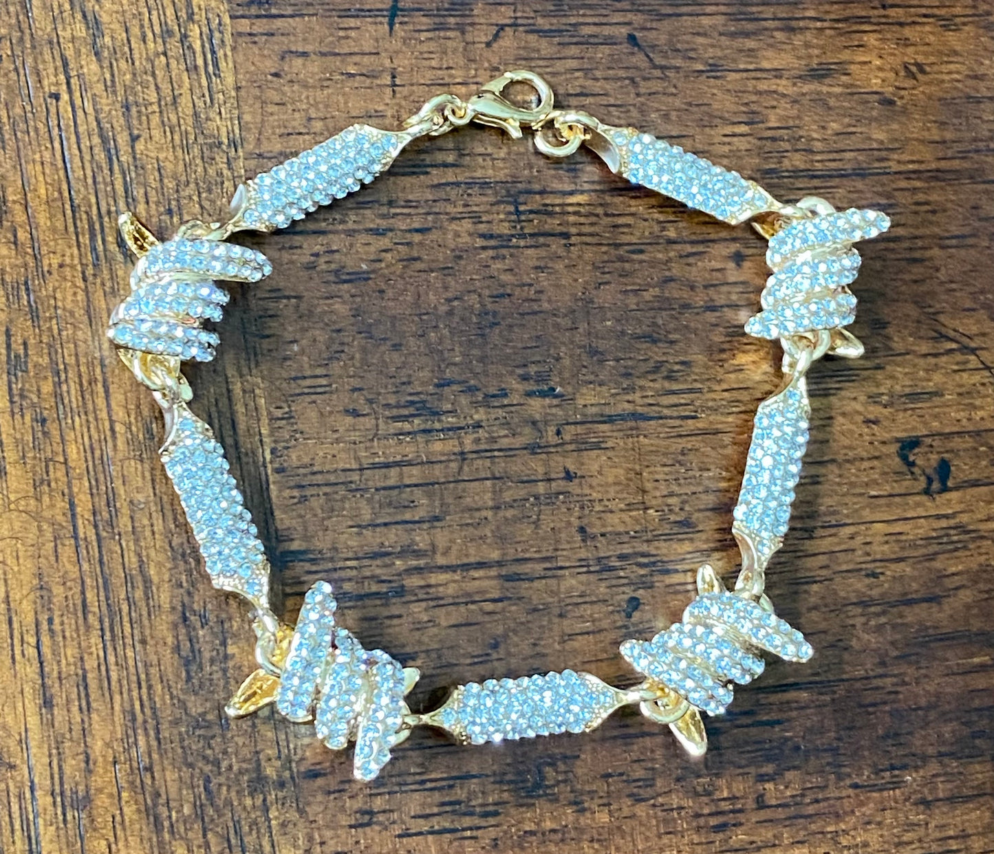 Crystal Barbed Wire Bracelet