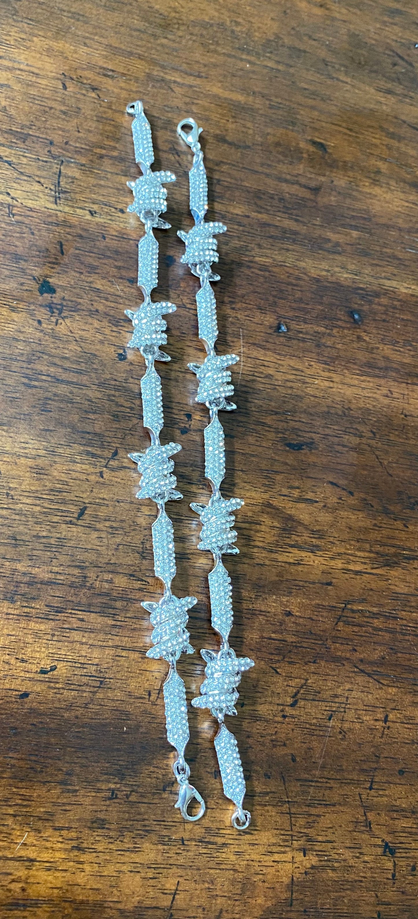 Crystal Barbed Wire Bracelet