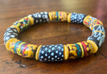 Load image into Gallery viewer, Black and White Elbow Krobo Bead Bracelet
