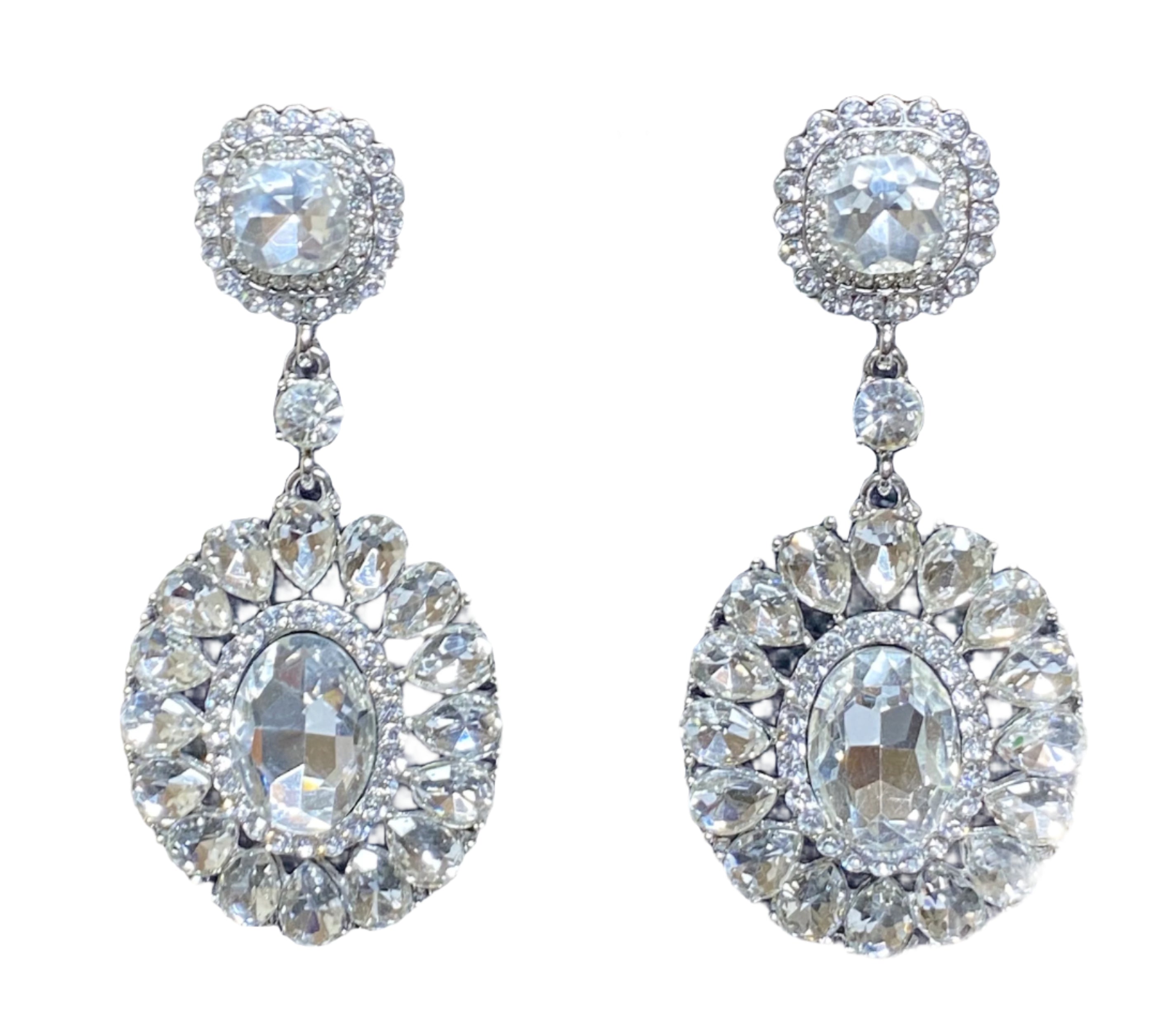 Ladies' Crystal Statement Dangle Earrings