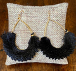 Load image into Gallery viewer, Fringe Tassel Teardrop Earrings
