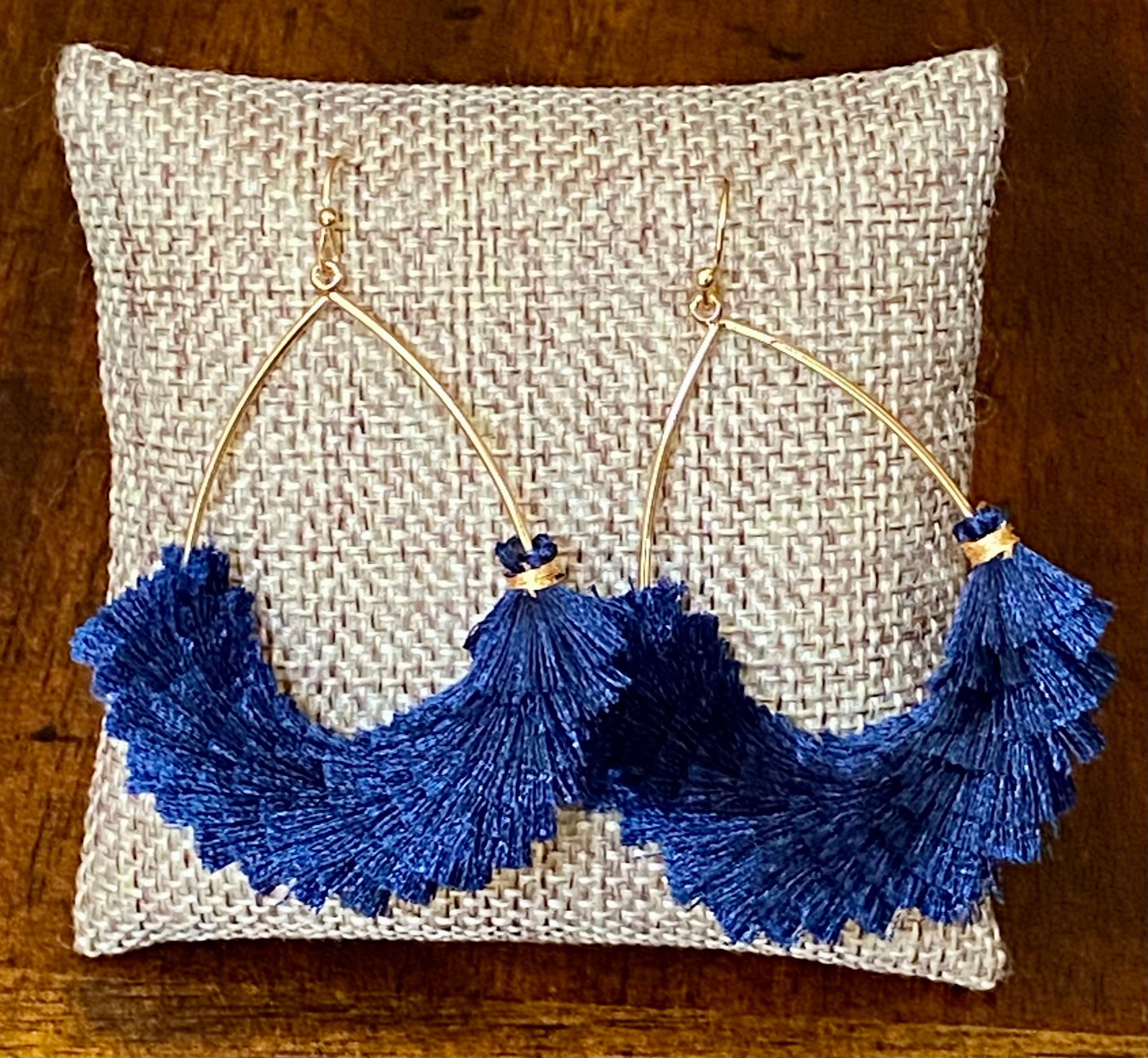 Fringe Tassel Teardrop Earrings