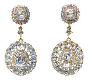 Ladies' Crystal Statement Dangle Earrings