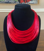 Load image into Gallery viewer, Ladies&#39; Layered Leather Rope Collar Necklace
