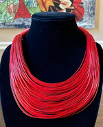 Load image into Gallery viewer, Ladies&#39; Layered Leather Rope Collar Necklace
