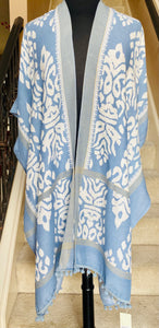Ikat Tassel Kimono/Cover-up/Poncho