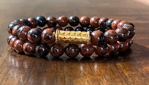 Men's Mahogany Bracelet Stack