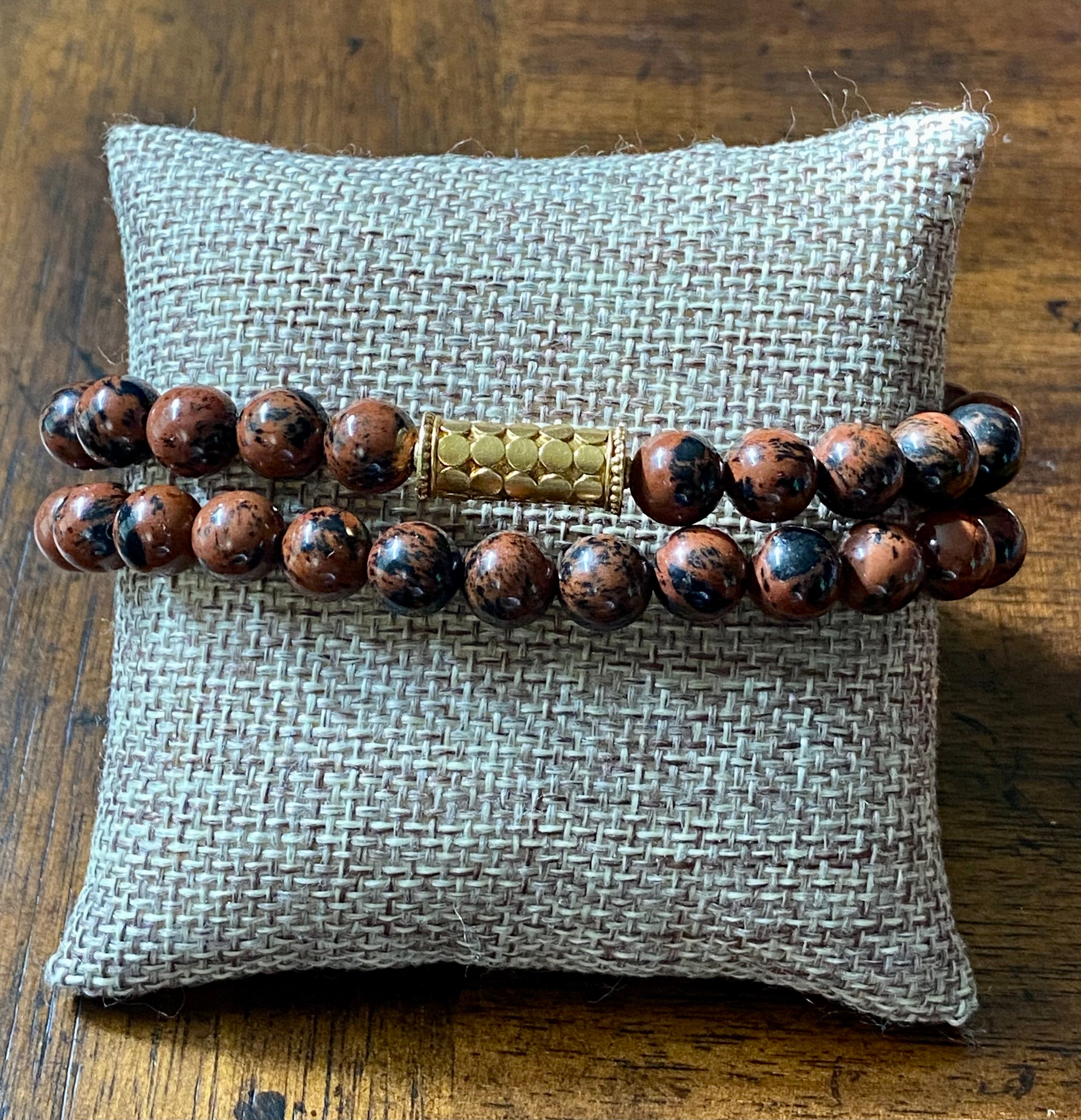 Men's Mahogany Bracelet Stack