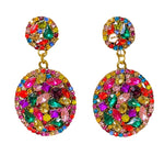 Load image into Gallery viewer, Multi-Colored Dangle Earrings
