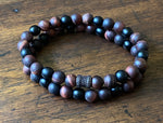 Load image into Gallery viewer, Men&#39;s Red Tiger&#39;s Eye Bracelet Stack
