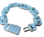 Load image into Gallery viewer, Extra Large CZ Baguette Gucci Link Bracelet-Unisex
